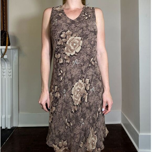Stunning Y2K Fairy Lapis Brown Dress Size Medium - Picture 2 of 5